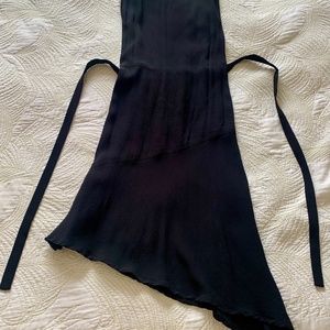 Black and yellow dress with fun lace trimming